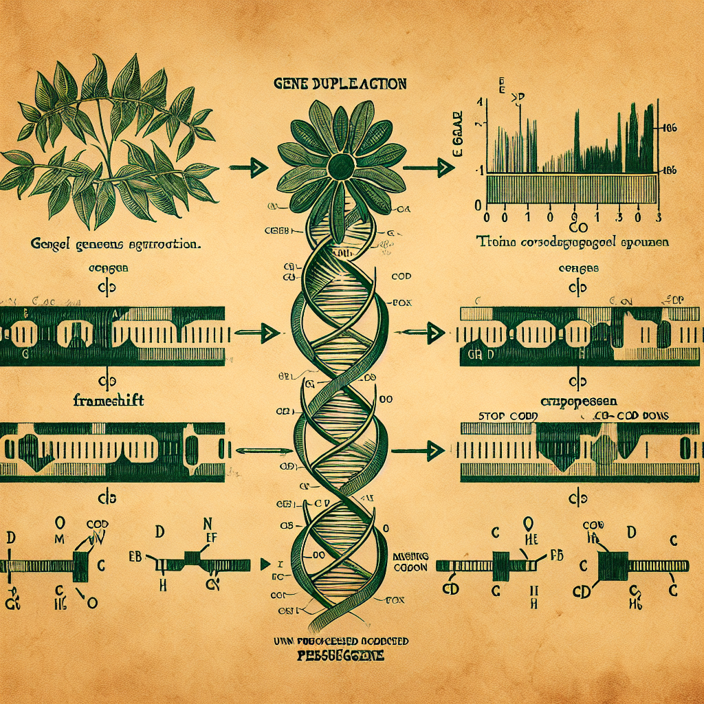 Diagram of gene duplication producing an unprocessed pseudogene