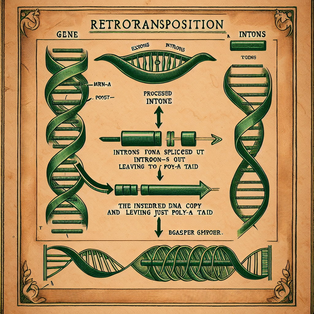 Diagram of retrotransposition